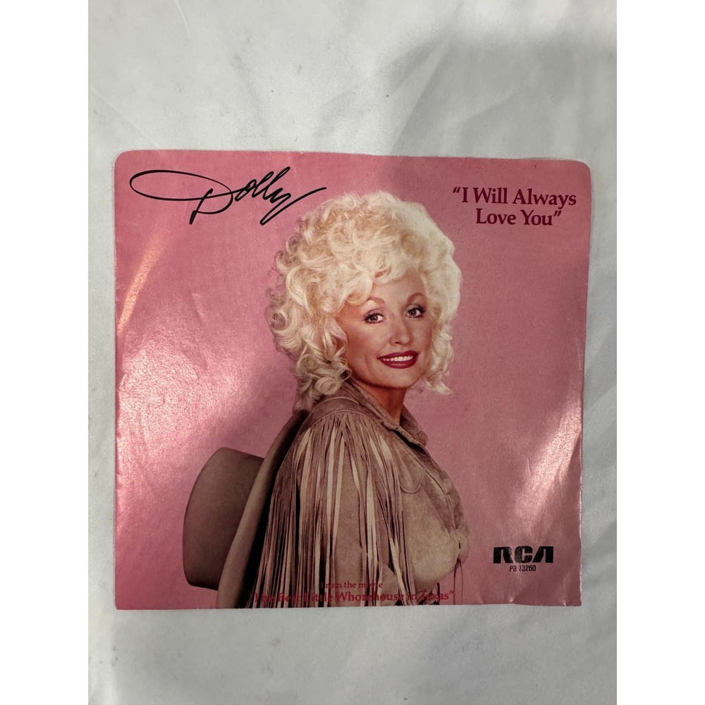 Dolly Parton I Will Always Love You 7" Vinyl 45 RPM Record Sleeve #1037